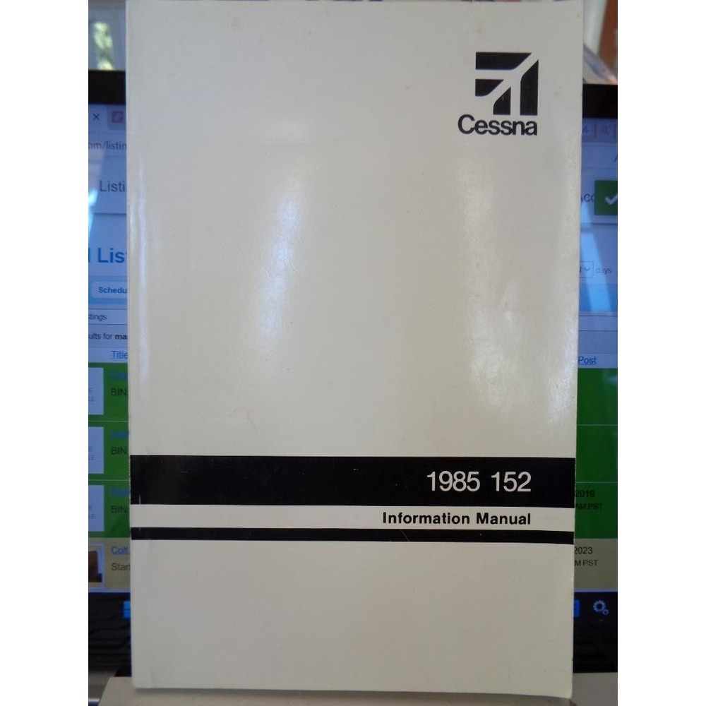 Cessna 152 Information Manual Aircraft 1985